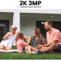 Наружная беспроводная Wi-Fi-камера Aoqee 3MP 2K на солнечной панели S1