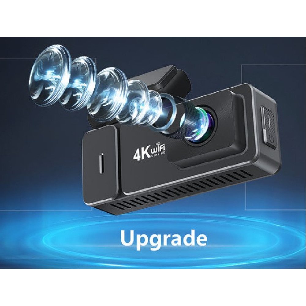 Видеорегистратор Otovoda с Wi-Fi 4K+1080P две камеры ночного видения и SD 64GB