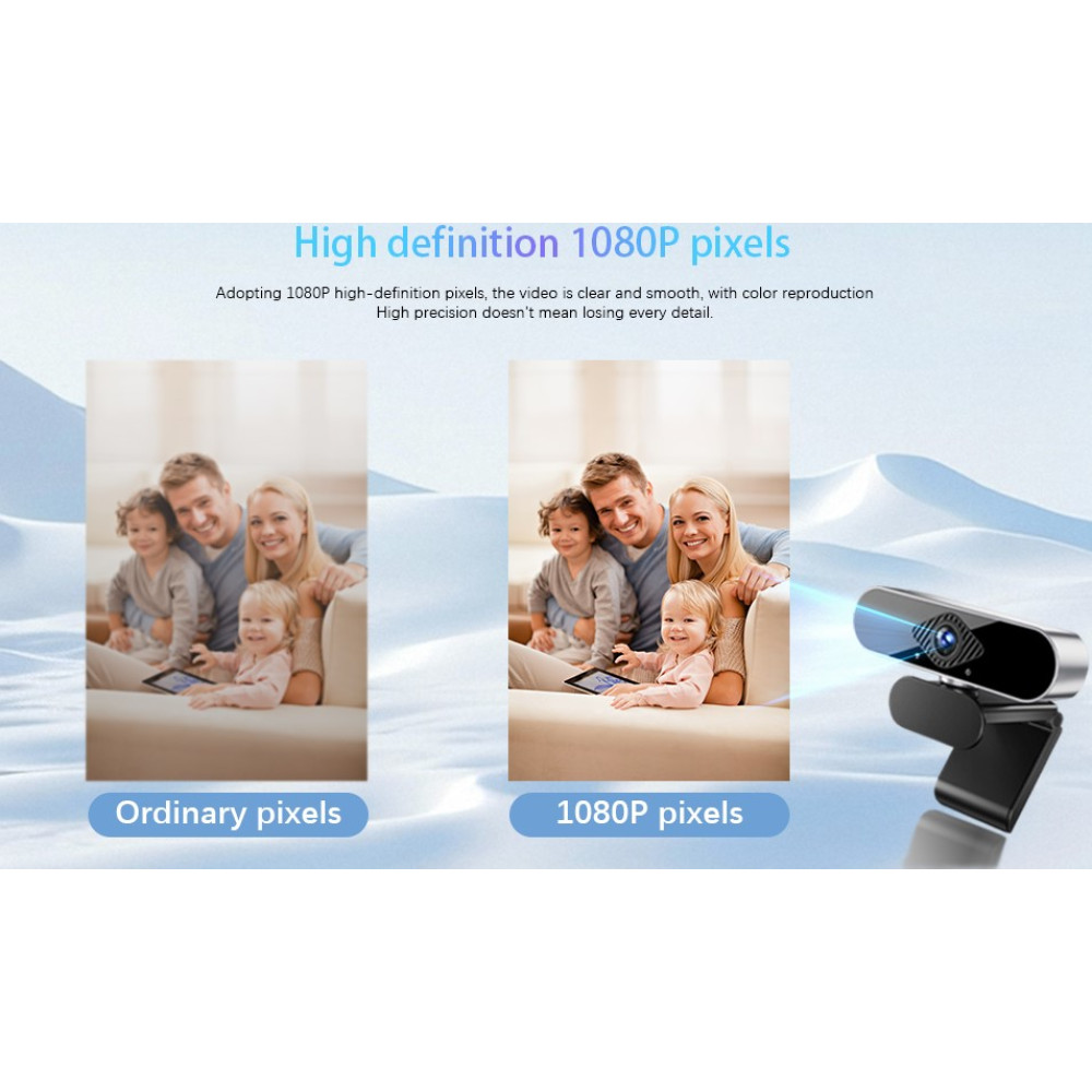 USB Веб камера WENJION 1080P Full HD з мікрофоном для відеодзвінків