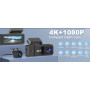 Видеорегистратор Otovoda с Wi-Fi 4K+1080P две камеры ночного видения и SD 64GB
