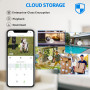Уличная камера видеонаблюдения WiFi Septekon 1080P ночное видение IP66