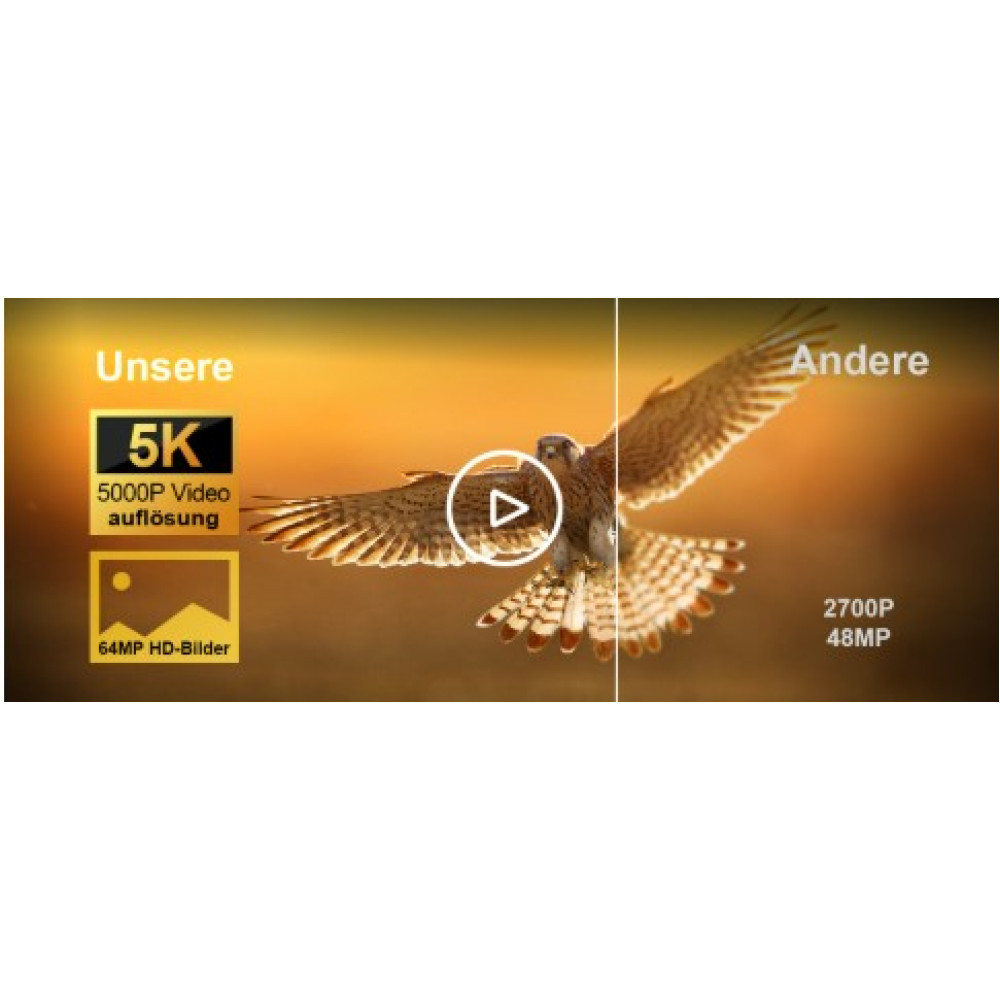 Фотоловушка Охотничья камера Lutranstra D909 5K 64MP WiFi IP66 ночное видение
