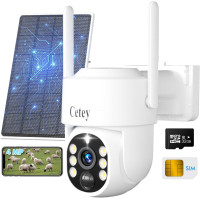4G LTE камера Cetey CQ40 2K PTZ SIM сонячна без Wi-Fi