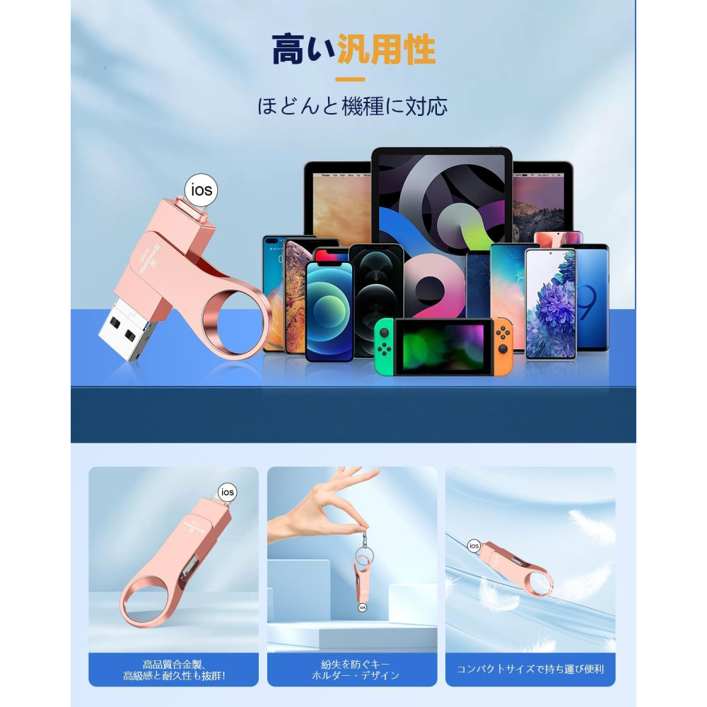 USB флеш накопитель 4 в 1 PHICOOL 512GB