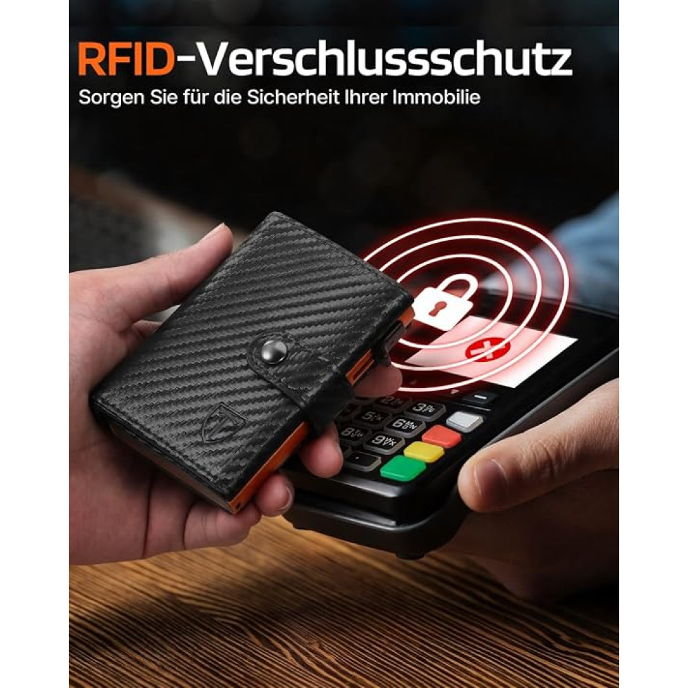 Мужской кошелек Tomylv HW0938 с RFID защитой отделением для монет и карт