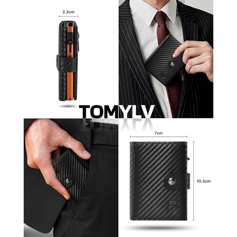 Мужской кошелек Tomylv HW0938 с RFID защитой отделением для монет и карт