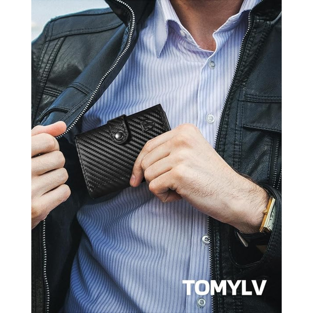 Мужской кошелек Tomylv HW0938 с RFID защитой отделением для монет и карт