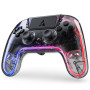 Бездротовий контролер AUROCE Ray1 для PS4 PS3 PC прозорий із RGB Neon