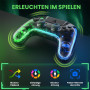 Бездротовий контролер AUROCE Ray1 для PS4 PS3 PC прозорий із RGB Neon