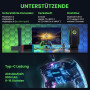 Бездротовий контролер AUROCE Ray1 для PS4 PS3 PC прозорий із RGB Neon