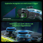 Бездротовий контролер AUROCE Ray1 для PS4 PS3 PC прозорий із RGB Neon