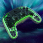 Бездротовий контролер AUROCE Ray1 для PS4 PS3 PC прозорий із RGB Neon