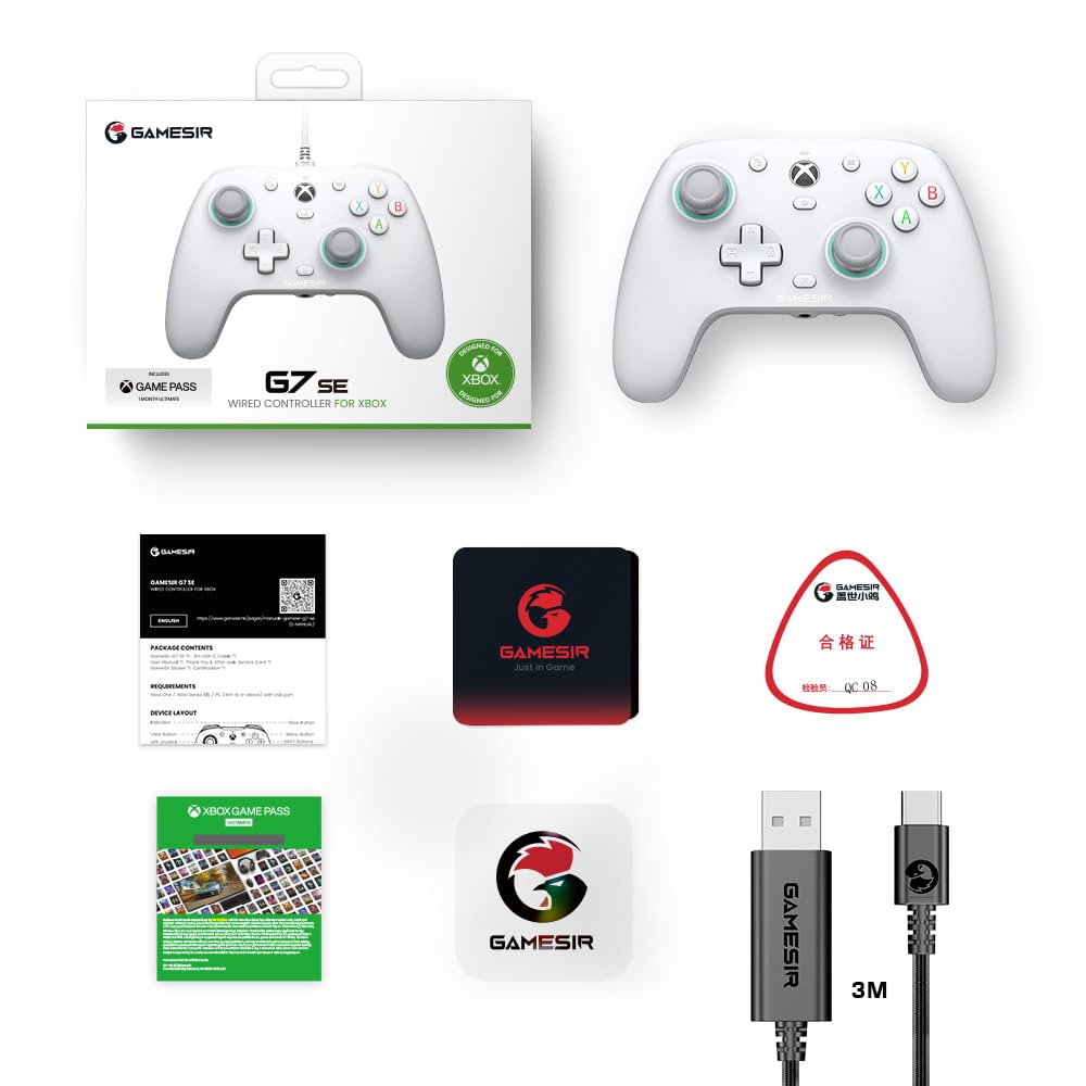 Проводной геймпад GameSir G7 SE для Xbox Series X Xbox One и Windows 10 и 11