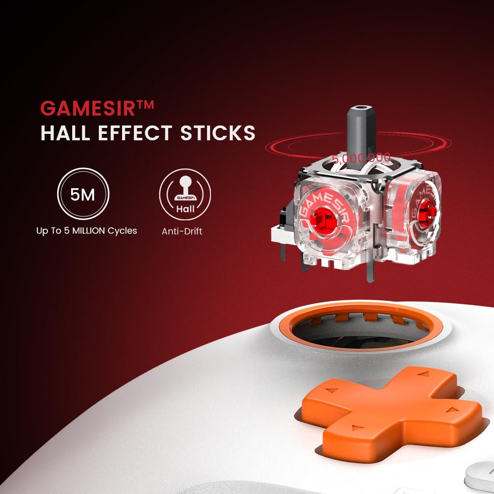 Проводной геймпад (джойстик)  GameSir T7 с джойстиками Hall Effect