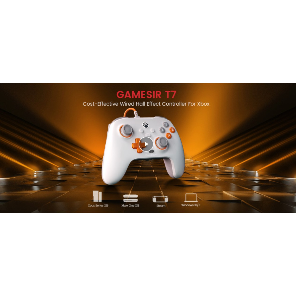 Проводной геймпад (джойстик)  GameSir T7 с джойстиками Hall Effect
