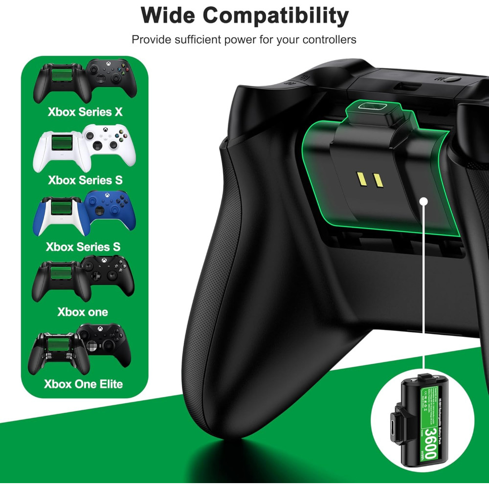 Акумулятор для геймпада Xbox DINOSTRIKE з USB-C