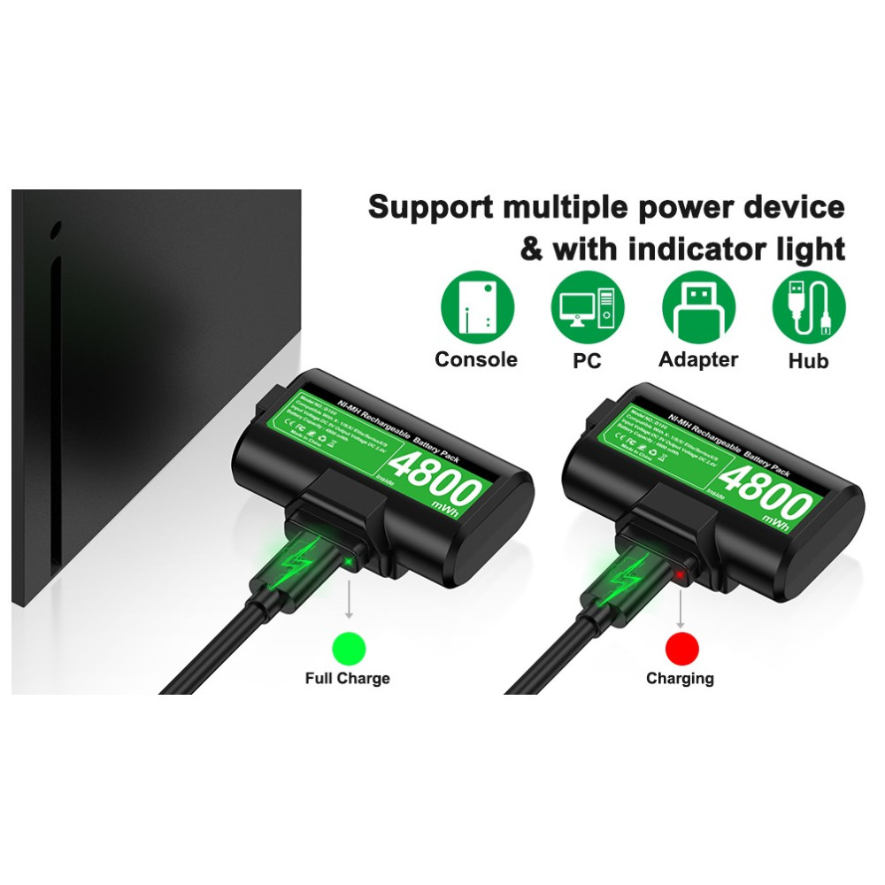 Акумулятор для геймпада Xbox DINOSTRIKE з USB-C