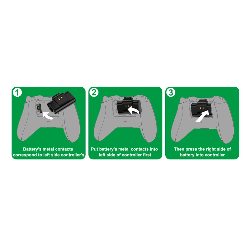 Акумулятор для геймпада Xbox DINOSTRIKE з USB-C