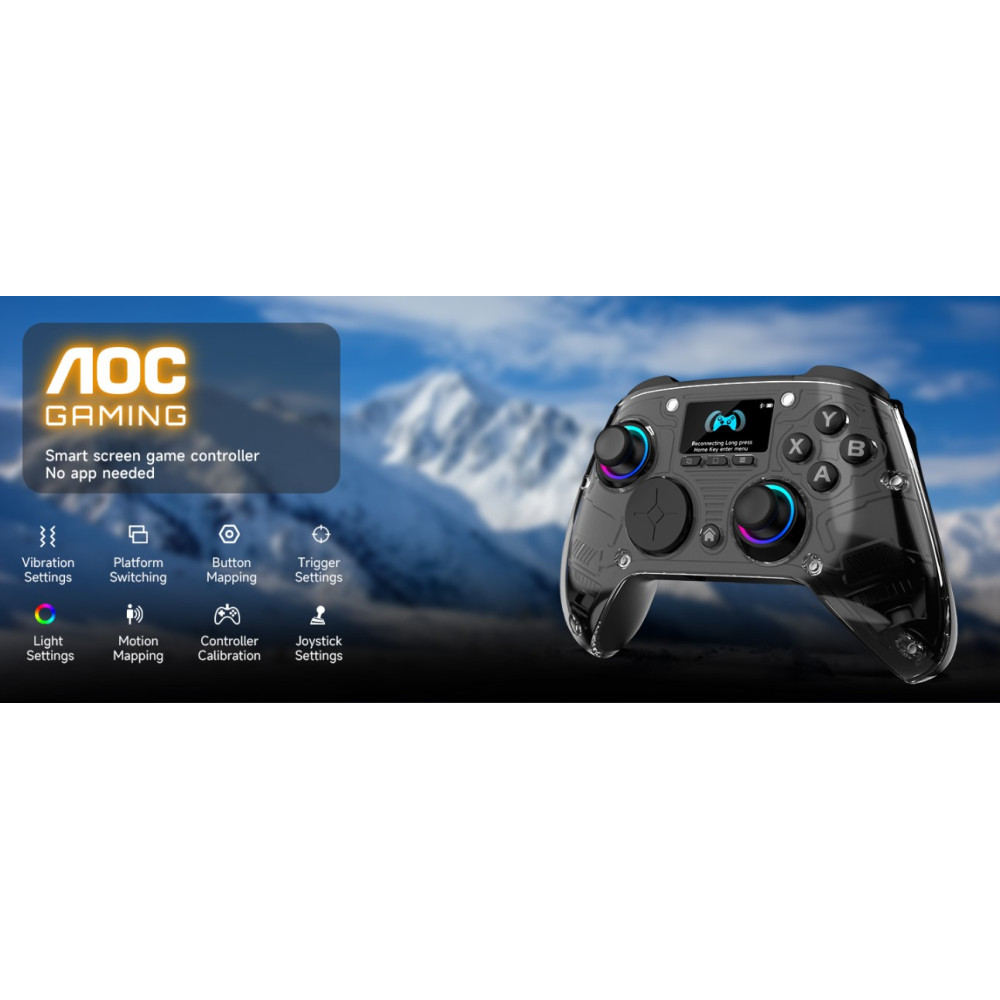 Беспроводной геймпад (джойстик) AOC AGC310 с интерактивным экраном
