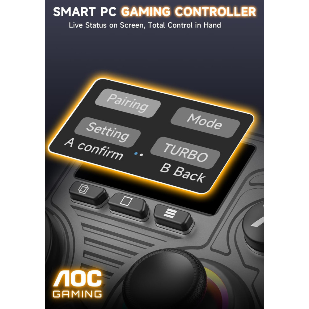 Беспроводной геймпад (джойстик) AOC AGC310 с интерактивным экраном