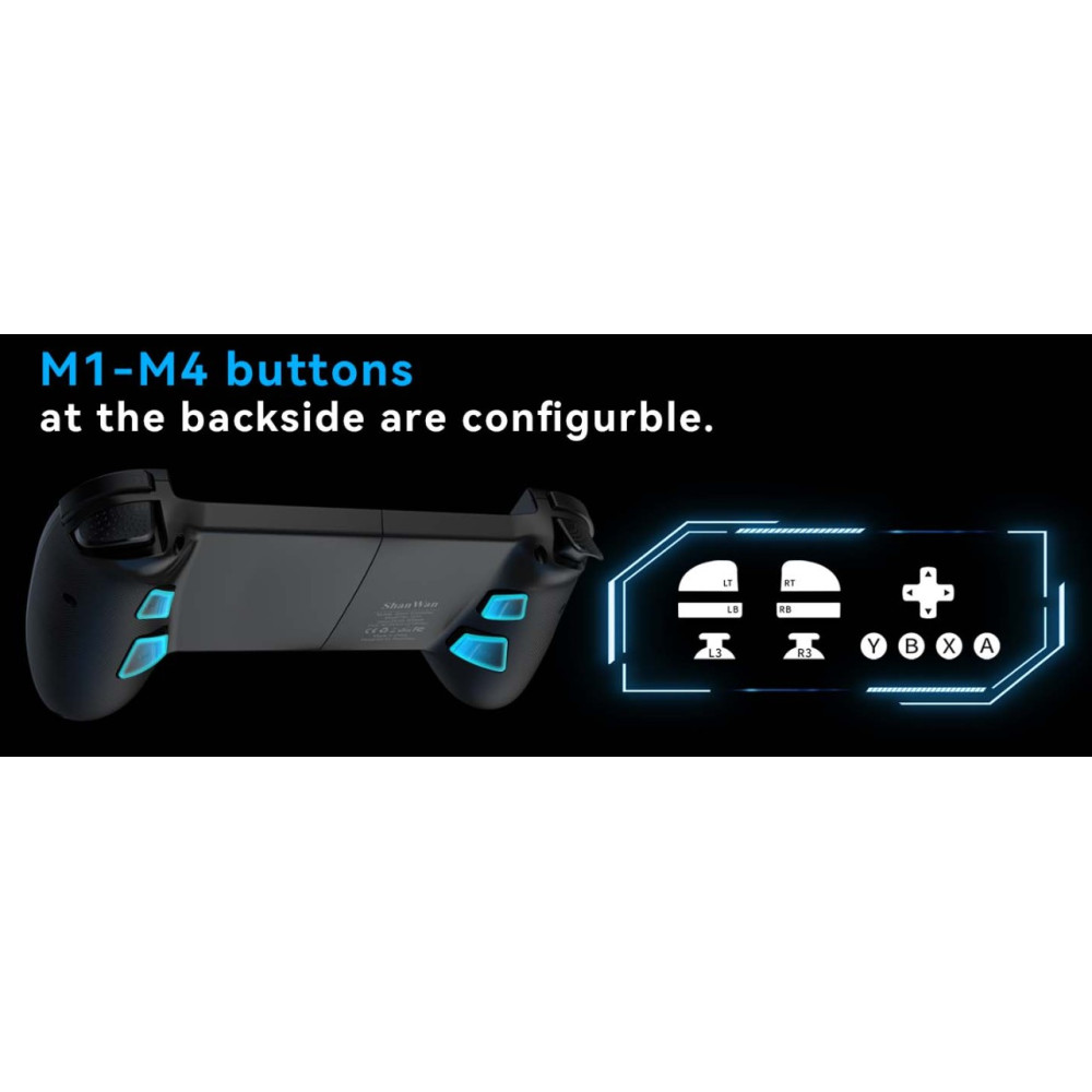 Мобильный игровой контроллер ShanWan Q13 Bluetooth для iOS и Android