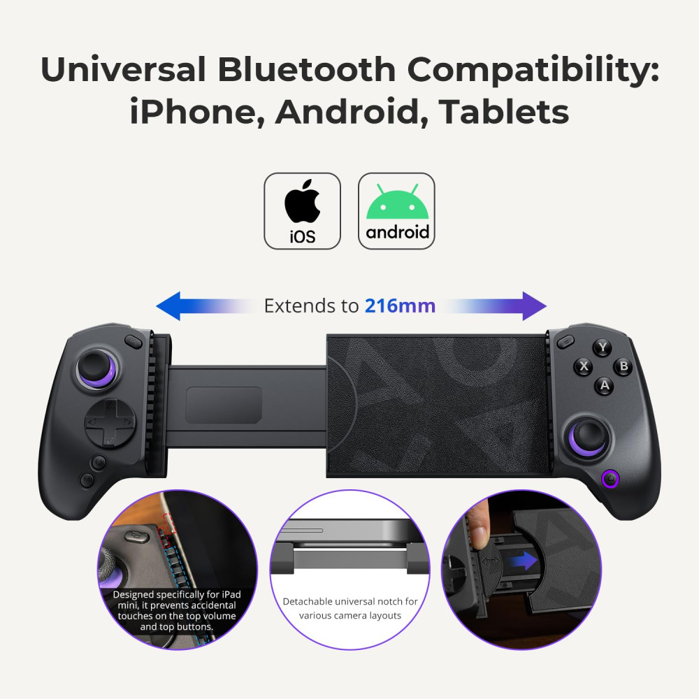 Беспроводной игровой контроллер abxylute S8 для Switch 1/2 iPhone для Android и планшетов
