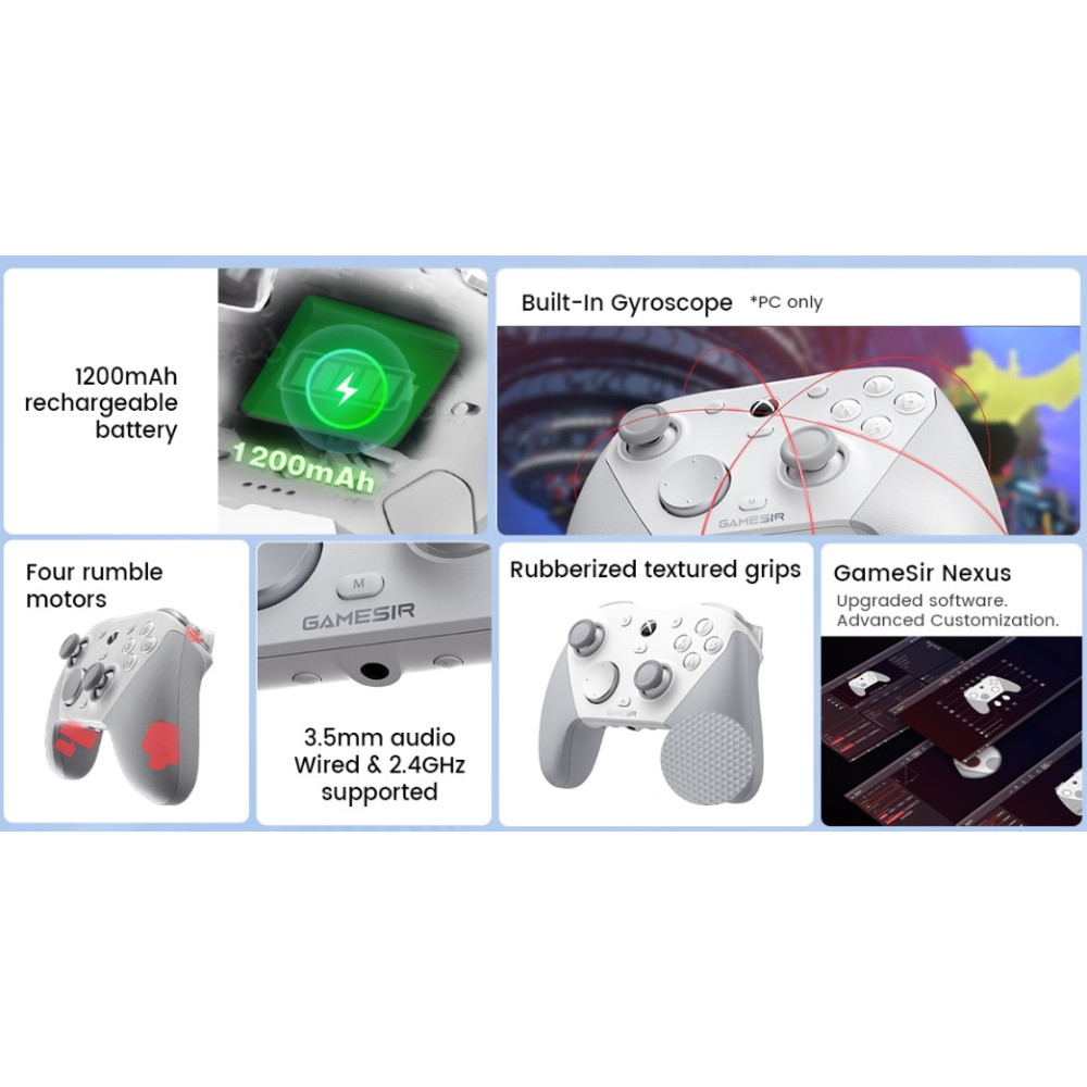 Беспроводной геймпад GameSir G7 Pro для Xbox PC Android 1000Hz TMR стики Hall