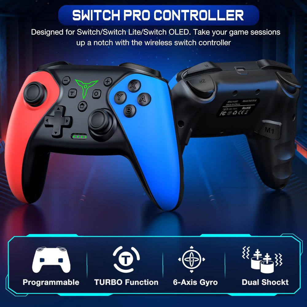 Беспроводной геймпад ELISWEEN для Nintendo Android iOS PC RGB