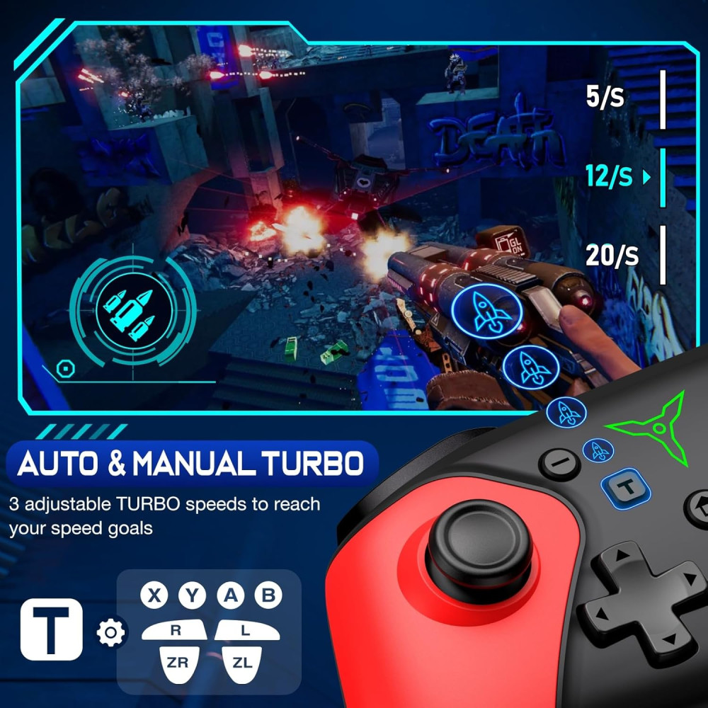 Беспроводной геймпад ELISWEEN для Nintendo Android iOS PC RGB