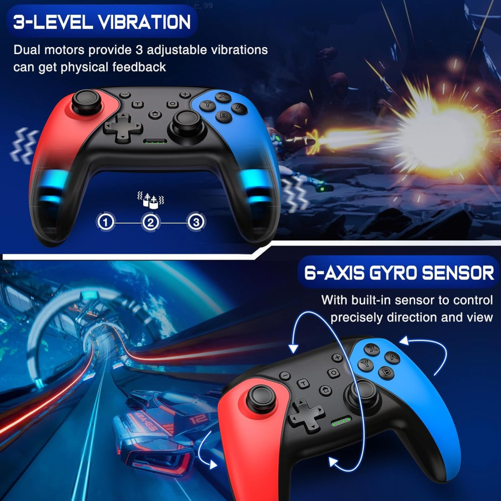 Беспроводной геймпад ELISWEEN для Nintendo Android iOS PC RGB
