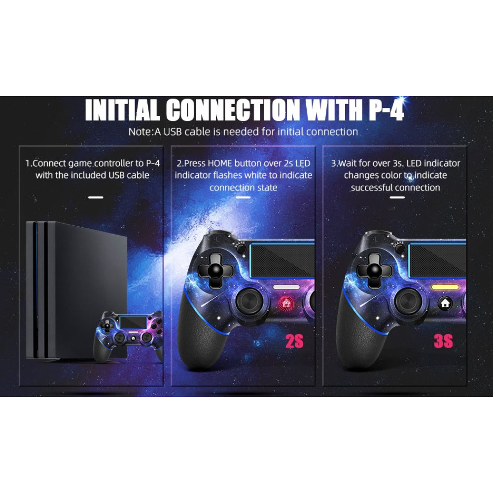 Беспроводной контроллер SAMINRA совместим с PS4 PS4 Pro PC