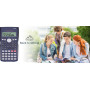 Калькулятор EverPlus FX-82MS для школы и офиса и линейка с транспортиром