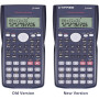 Калькулятор EverPlus FX-82MS для школы и офиса и линейка с транспортиром