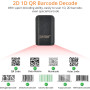 Кольцевой Bluetooth-сканер штрихкодов JRHC 1D 2D беспроводной 2 4G и USB
