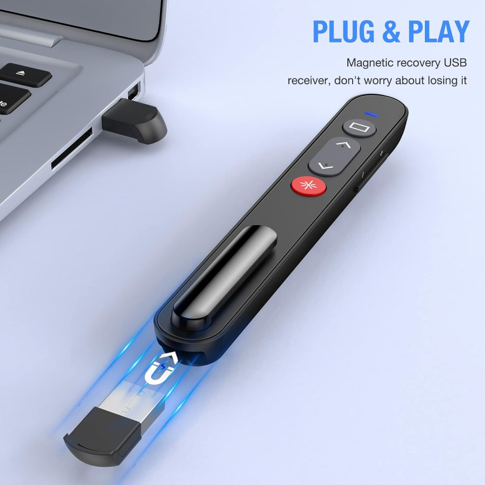 Бездротовий презентер з лазерною указкою NinjajoyOX USB 2 4GHz