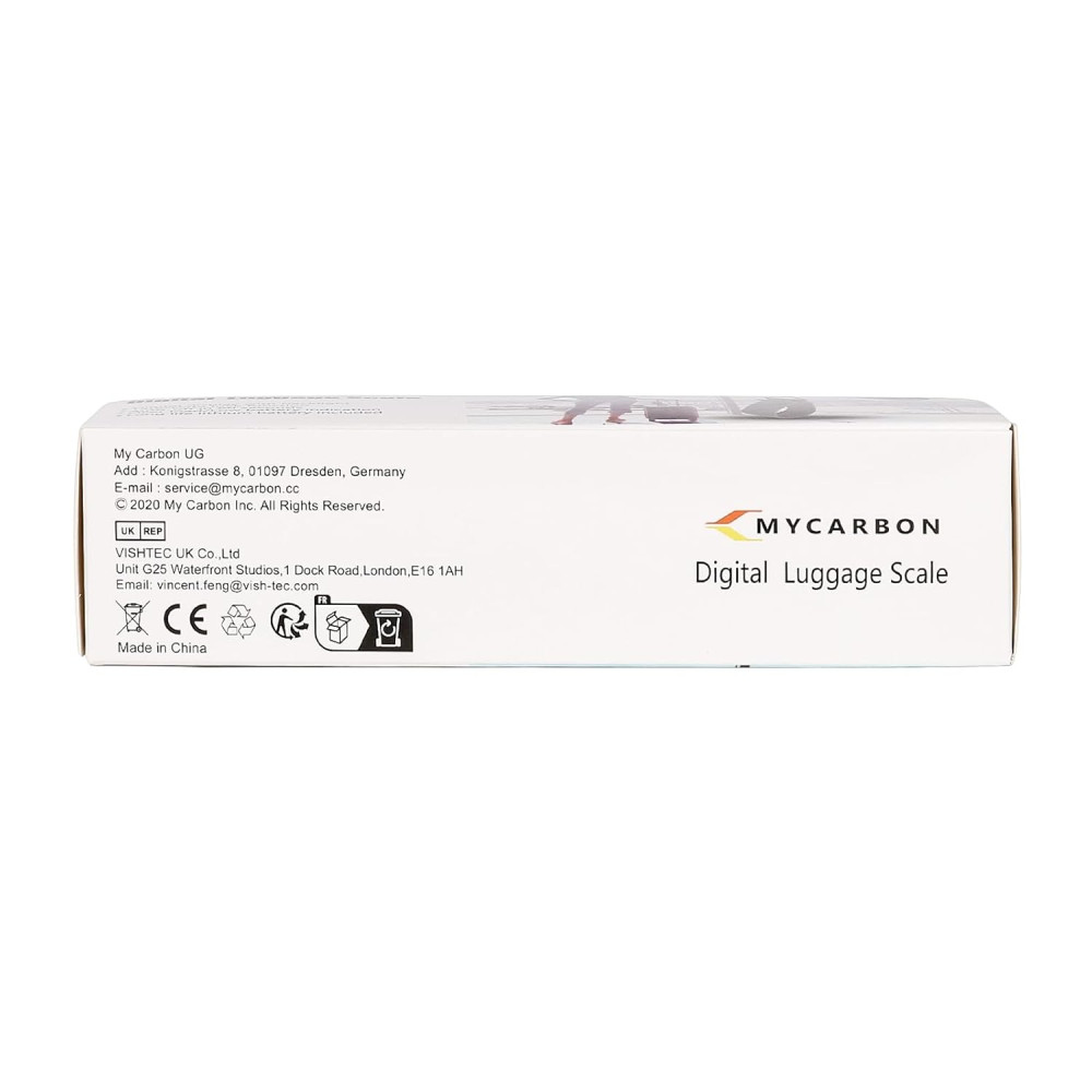 Весы для багажа MYCARBON, 50 кг, с подсветкой и функцией тары