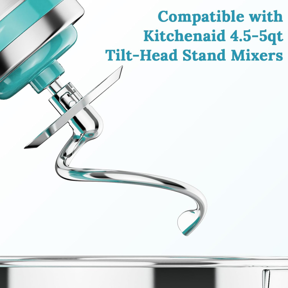 Спиральный крюк для теста из нержавеющей стали Coolcook для миксеров KitchenAid 