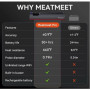 Термометр для мяса Meatmeet Pro с Wi-Fi и Bluetooth, IP67
