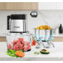 Измельчитель электрический продуктов 2 л Kiseely HX1 400 Вт с 3 скоростями +2 чаши