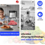 Измельчитель электрический продуктов 2 л Kiseely HX1 400 Вт с 3 скоростями +2 чаши