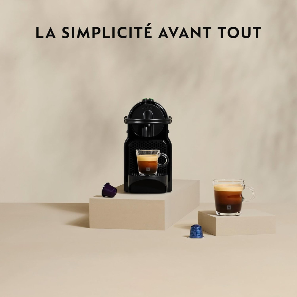 Кофемашина Nespresso De'Longhi Inissia EN80 B компактная капсульная кофемашина 19 бар 1260 Вт