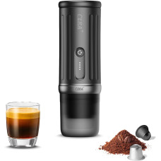 Портативная кофеварка CERA+ 20 бар для капсул Nespresso и молотого кофе