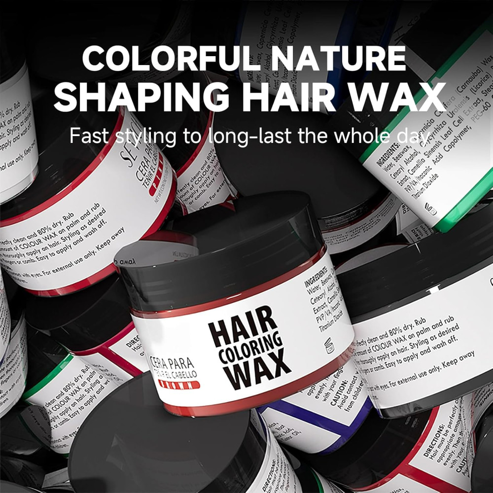 Фиолетовый воск для волос временный Gowwim Hair Wax Color
