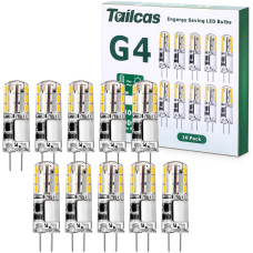Светодиодные лампы Tailcas G4, мощностью 1,5 Вт, 12 В, цоколь типа JC, (10 штук)