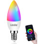 Smart LED Лампочка EXTRASTAR E14 RGB WiFi управления дымированная 6W 600LM