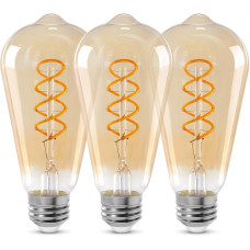 LED лампа Эдисона E26 4 Вт винтажная со спиральными филаментами