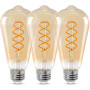 LED лампа Эдисона E26 4 Вт винтажная со спиральными филаментами