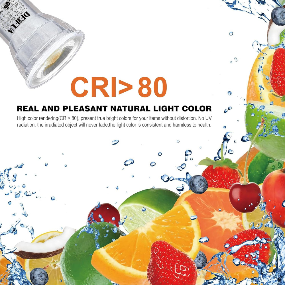 LED лампы DEIFUA Mini GU10 4 5 Вт теплый белый свет 4 шт