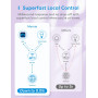 Умные LED лампы meross Smart WiFi E26 RGBWW 9 Вт 810 лм набор 2 шт