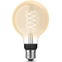 Умная светодиодная LED лампа в ретро-стиле Philips Hue White E27 Filament G93